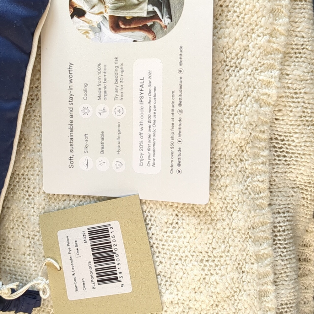 ettitude BAMBOO LYOCELL & LAVENDER EYE PILLOW - Picture 9 of 11